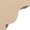 Ekena Millwork 8"W x 8"D x 8"H Wide Newport Rough Cedar Woodgrain TimberThane Corbel, Primed Tan CORUR08X08X08NEWRCPR - alternate 6
